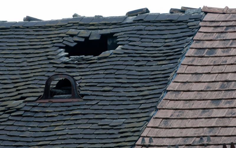 Broken roof