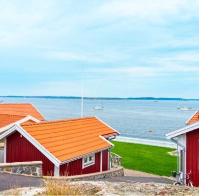 roofs of coastal homes