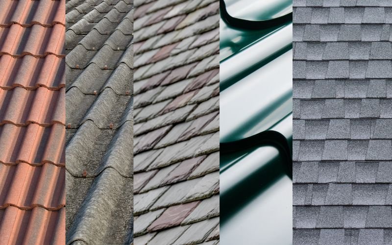 types of roof tiles