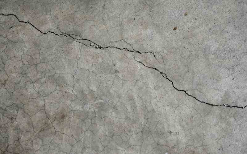 crack on flat roof